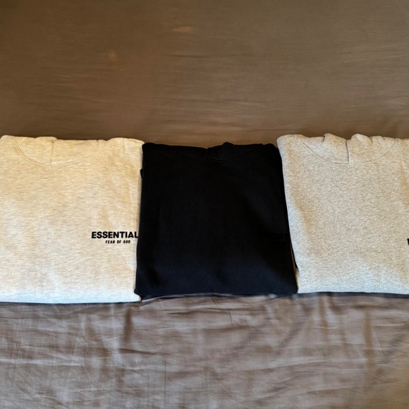 Essentials Fear of God - S22 Hoodies - Light Oatmeal - All Size - Picture 4 of 6